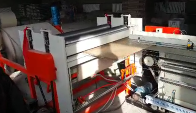 Paper tube rolling machine